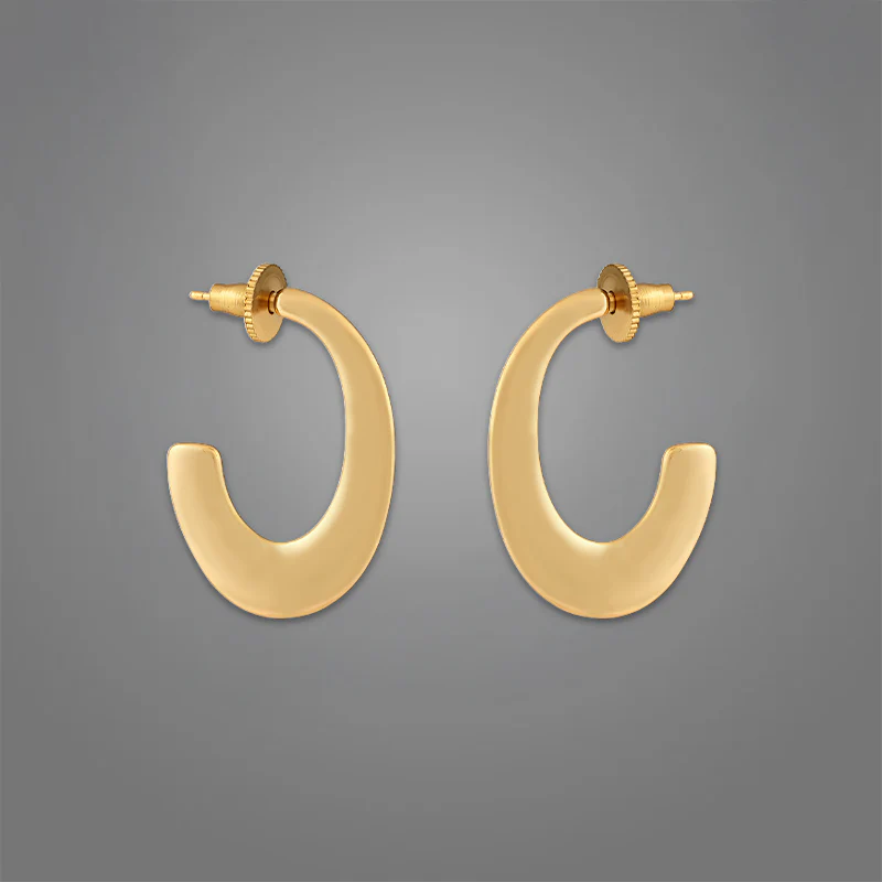 Women's Halo Hoops | 18K Gold-Plated - Image 4