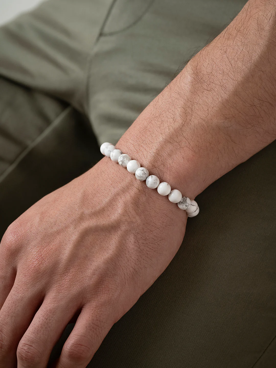 Howlite Natural Stone Bracelet – Tranquility, Balance & Mindfulness - Image 4