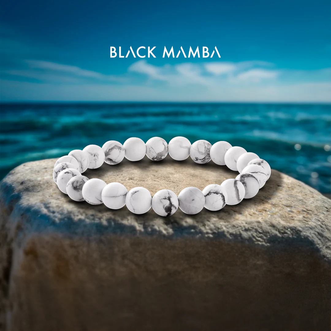 Howlite Natural Stone Bracelet – Tranquility, Balance & Mindfulness - Image 5