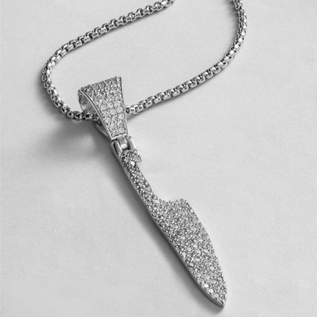 Iced Out Knife Pendant with 22" chain - Image 3
