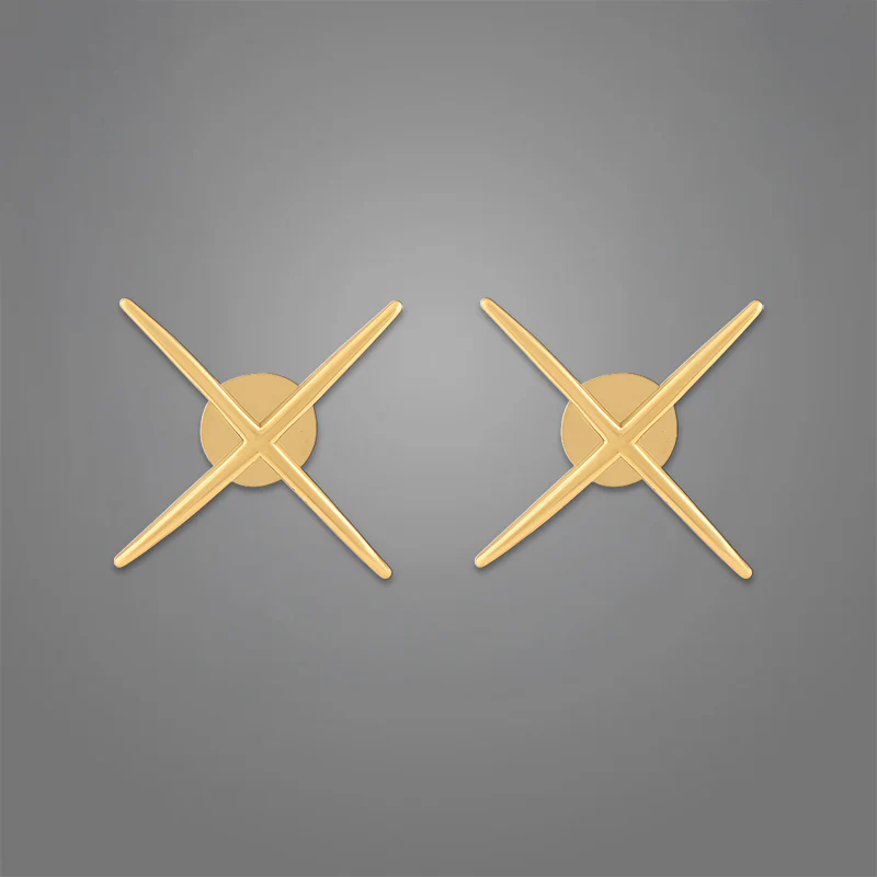 Women's Jenny Studs | 18K Gold-Plated - Image 3