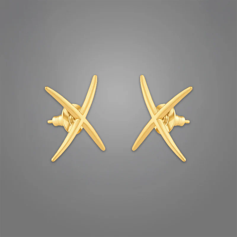 Women's Jenny Studs | 18K Gold-Plated - Image 4