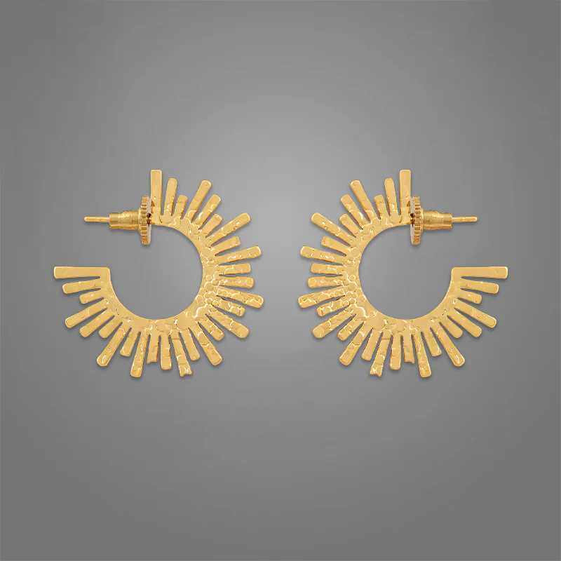 Women's Kaya Hoops | 18K Gold-Plated - Image 3