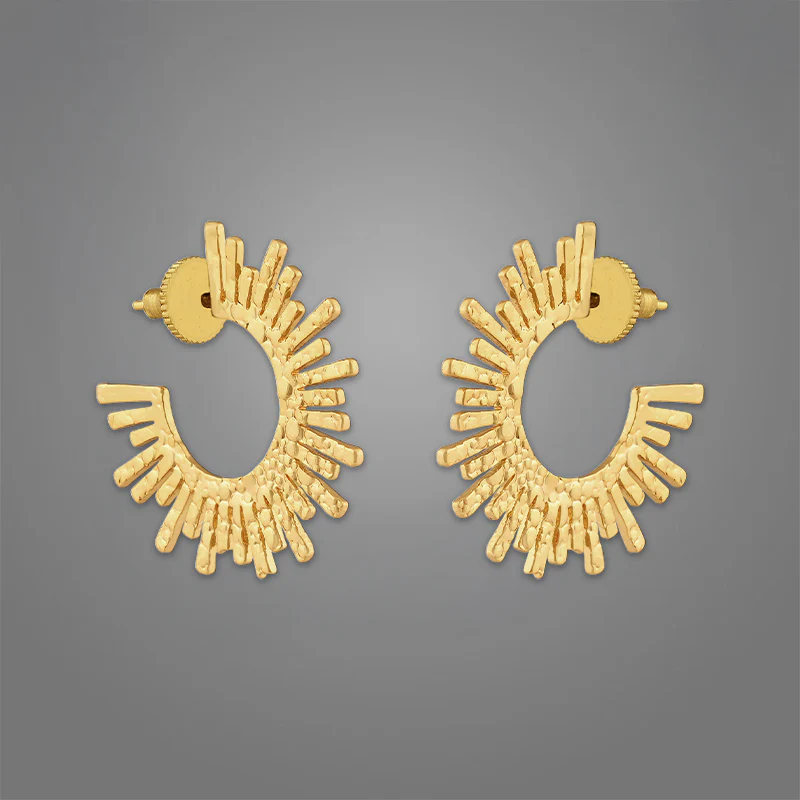 Women's Kaya Hoops | 18K Gold-Plated - Image 4