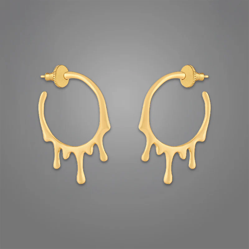 Women's Kita Hoops | 18K Gold-Plated - Image 4