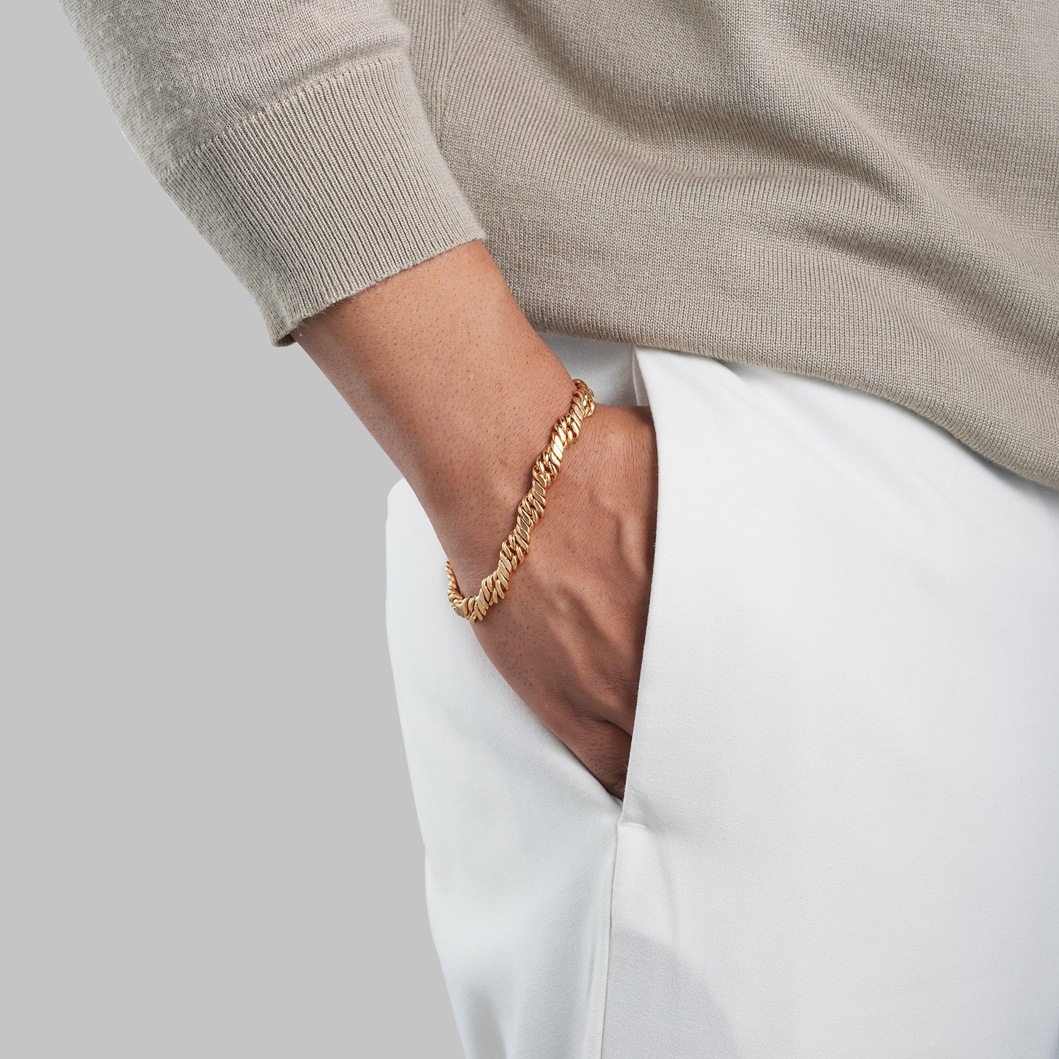 Men's Aurelian Bracelet | 18K Luxury Gold-Plated - Image 4
