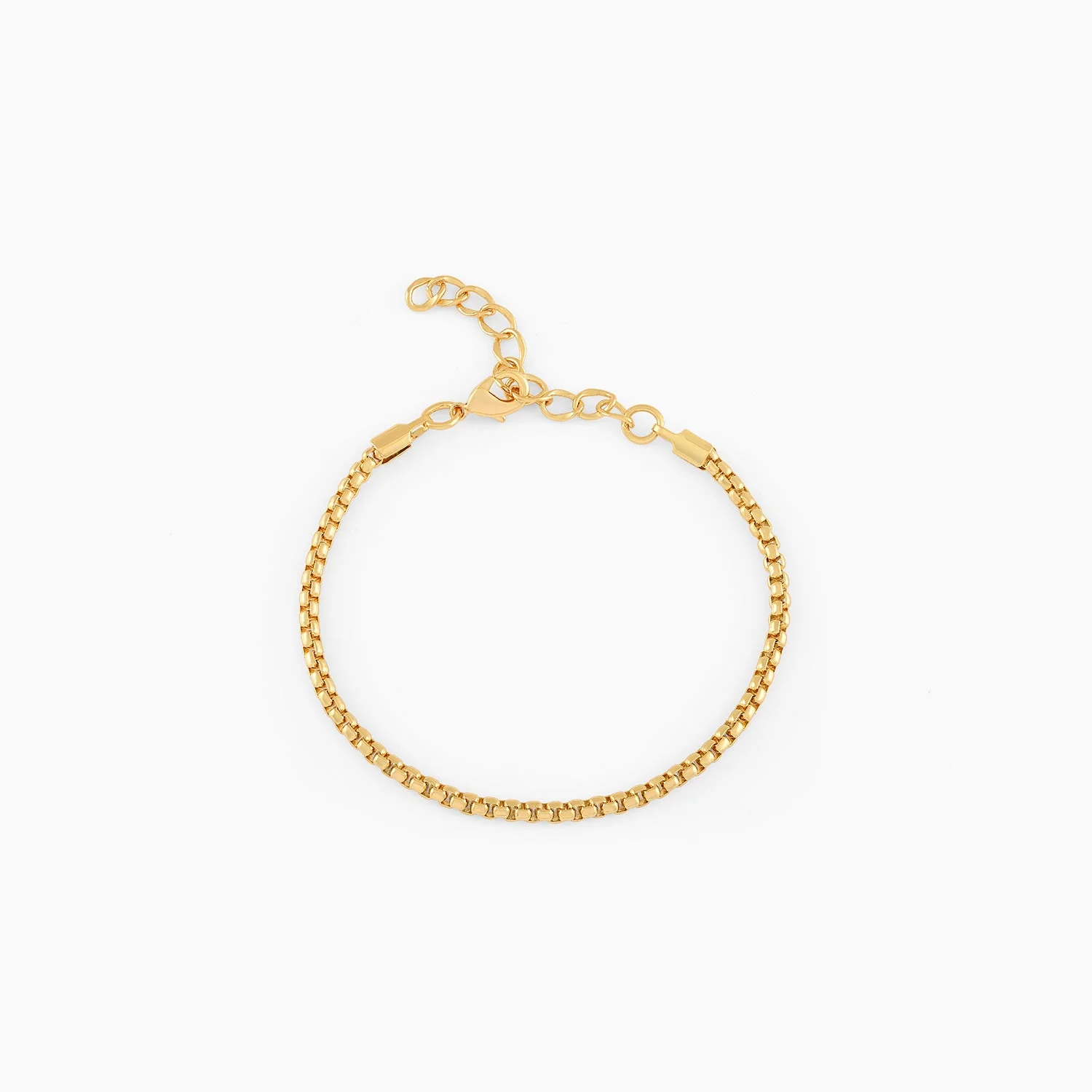 Men's Box Bracelet | 18K Solid Gold-Plated - Image 3