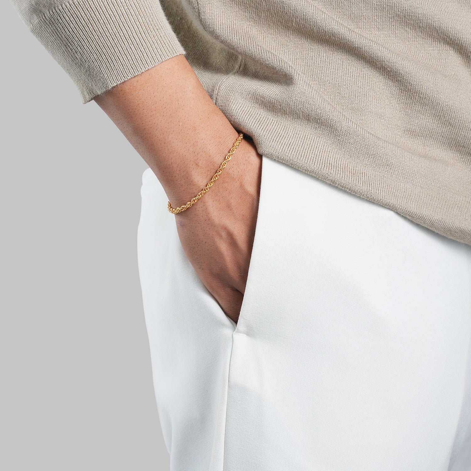 Men's Knot Bracelet | 18K Genuine Gold-Plated - Image 4