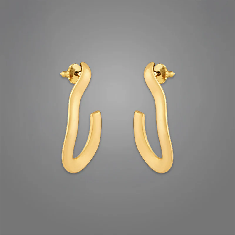 Women's Pave Hoops | 18K Gold-Plated - Image 4