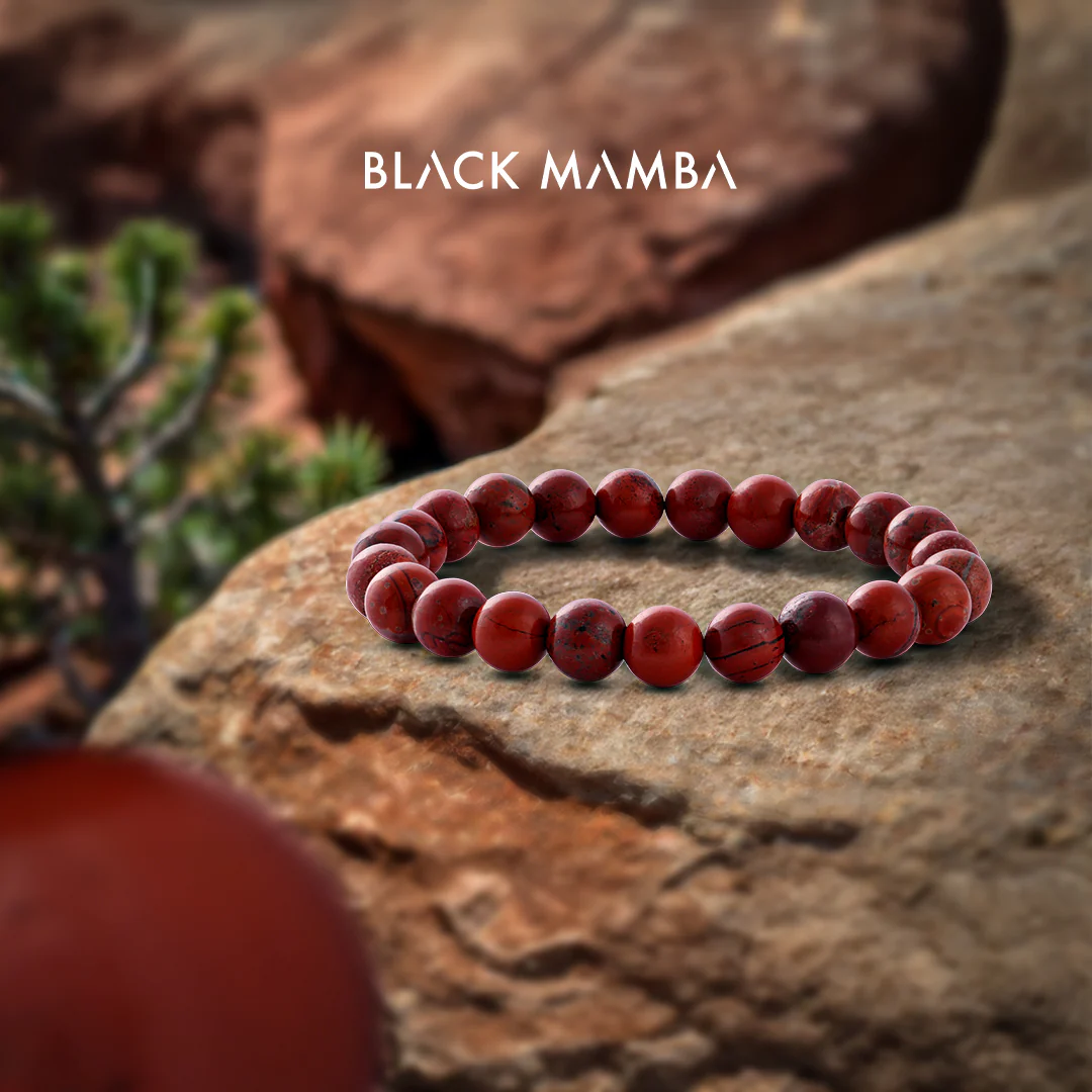 Red Jasper Natural Stone Bracelet - Image 2
