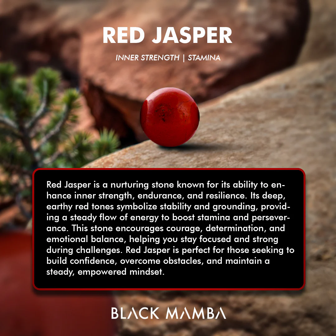 Red Jasper Natural Stone Bracelet - Image 3