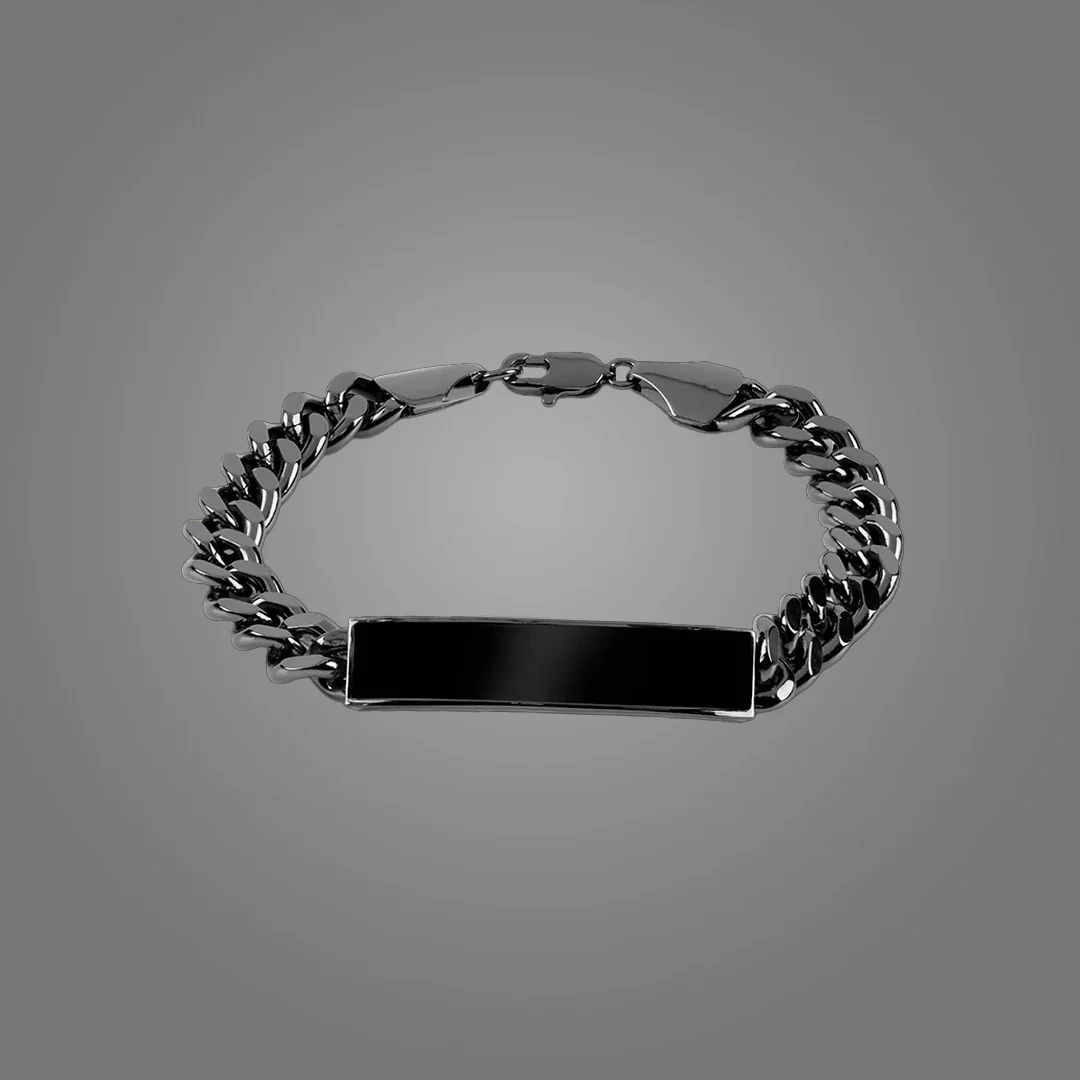 Rouge Black ID Link Bracelet