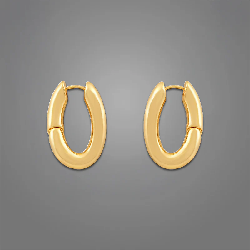 Women's Sage Hoops | 18K Gold-Plated - Image 3