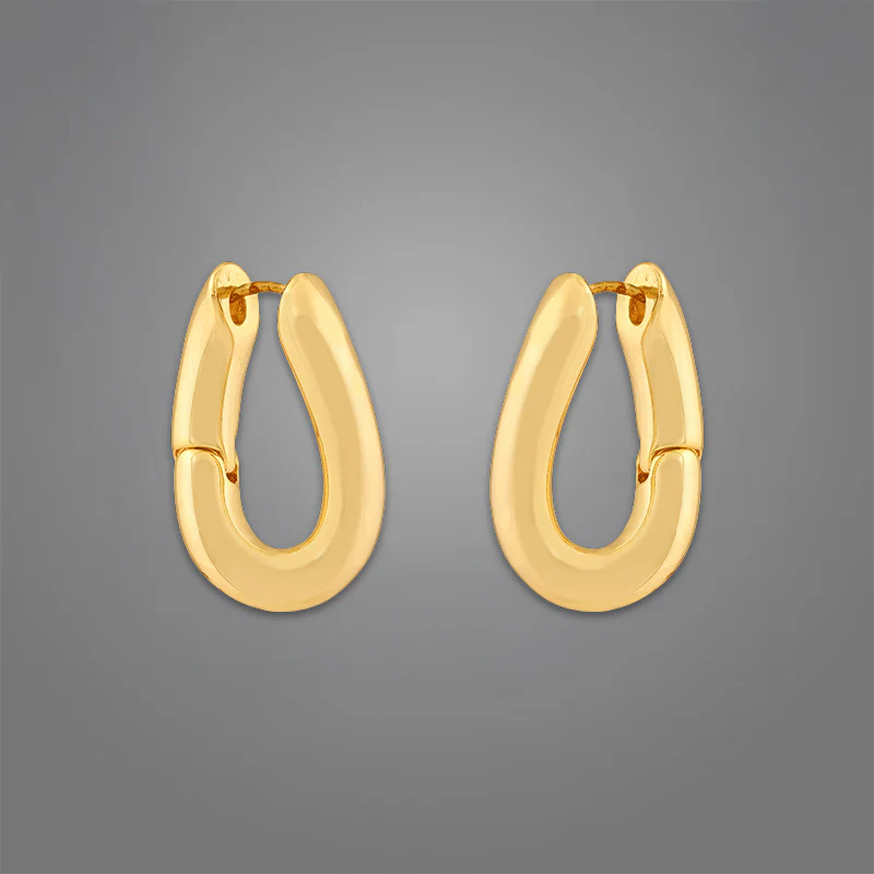 Women's Sage Hoops | 18K Gold-Plated - Image 4
