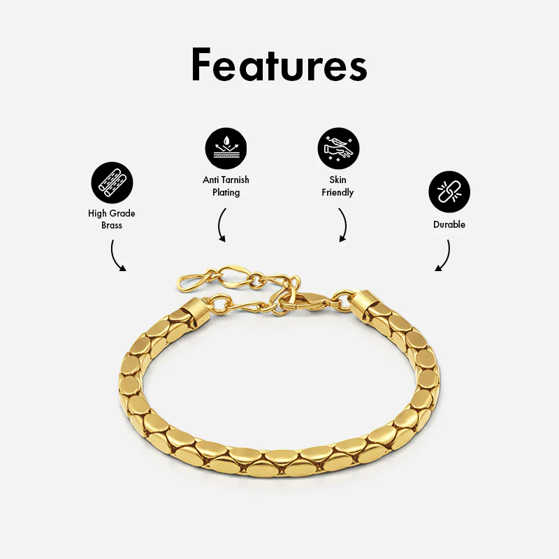Men's Signature Cobra Bracelet | Real 18k Gold Plated - Image 5
