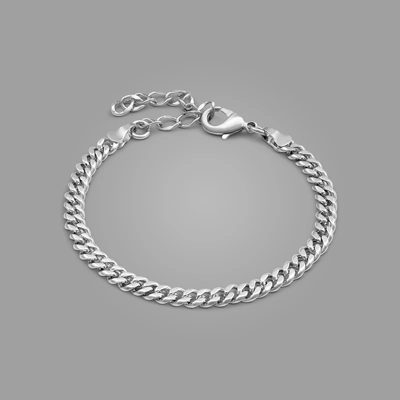 Thin Cuban Bracelet - Image 5