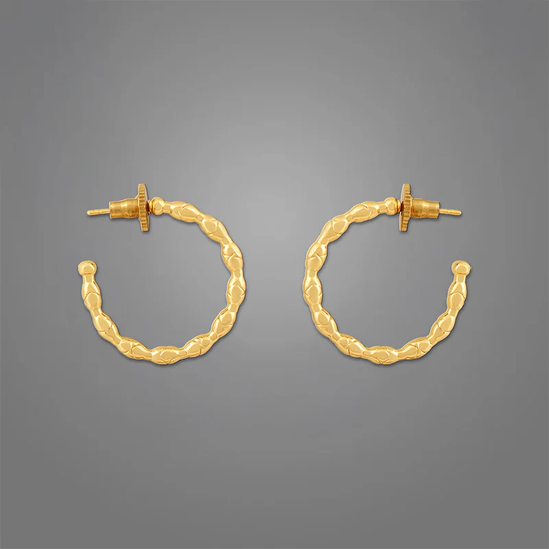 Women's Willow Hoops | 18K Gold-Plated - Image 3